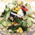 フジぽん's cooksnap of when they made クルクルキュウリの斜め飾り(箸で時短♪).
