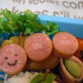 skりんご's cooksnap of when they made お弁当に★ウインナーｄｅ芋虫【キャラ弁】.