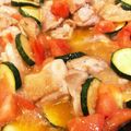 ぱちぱちの日's cooksnap of when they made トマトとズッキーニの鶏肉煮.