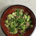 クックJWQ1GV☆'s cooksnap of when they made 豆苗とツナときゅうりのサラダ.