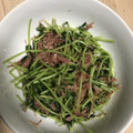 takako06's cooksnap of when they made おつまみに！豆苗とコンビーフ炒め.