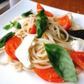 白雪's cooksnap of when they made 超簡単☆トマトとバジルの冷製パスタ.