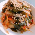 KAORULALA's cooksnap of when they made もやし&わかめ　簡単おつまみ　キムチ味.