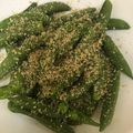 みりん調味料's cooksnap of when they made レンジで簡単！スナップエンドウの胡麻和え.