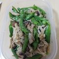 めぐぅぅ～'s cooksnap of when they made スナップエンドウときのこのバター醤油炒め.