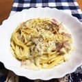 せぴこ☆'s cooksnap of when they made 簡単☆お店のカルボナーラパスタ.