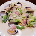 GUMI0809's cooksnap of when they made 春キャベツとあさりのチャウダー風パスタ♪.
