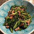 栗丸うさぎ's cooksnap of when they made 簡単っ！挽肉とほうれん草のオイスター炒め.