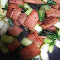 はらさわひでゆき's cooksnap of when they made 青梗菜とスパムの野菜炒め.