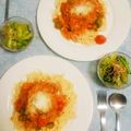 extra＊'s cooksnap of when they made ★簡単絶品トマトとオリーブのスパゲティ★.