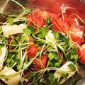 owbrother's cooksnap of when they made チーズ、トマト、かいわれの簡単サラダ♥.