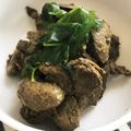 クック8KB7FJ☆'s cooksnap of when they made 鶏レバーのカレー煮.