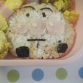 3姉妹ちゃんママ's cooksnap of when they made キャラ弁？！アンパンマン号！.