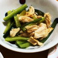 にっしーーー's cooksnap of when they made 胡瓜とささみの梅ポン和え.