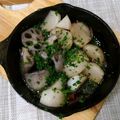 donuts★'s cooksnap of when they made 根菜のアヒージョ.