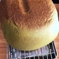 gachapeee's cooksnap of when they made 早焼き♡HBで♡抹茶ミルク食パン.