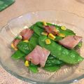 JackFruits's cooksnap of when they made きぬさや、ハム、コーンのバター醤油炒め♡.