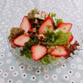 Satoco❋'s cooksnap of when they made いちごのサラダ＊バルサミコ酢ドレッシング.