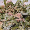 元クマ's cooksnap of when they made ☆苦すぎない！ゴーヤのツナオイマヨあえ☆.