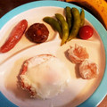 すみま～る's cooksnap of when they made ハム１枚♪まん中たまごのハムエッグ～.