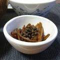 ダイナマイト漆黒's cooksnap of when they made キャラブキと山椒の佃煮.