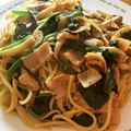 けいごろごろ's cooksnap of when they made 簡単　ベーコンとほうれん草の和風パスタ.