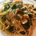 けいごろごろ's cooksnap of when they made 簡単　ベーコンとほうれん草の和風パスタ.