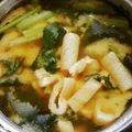 尚人パパ's cooksnap of when they made 小松菜とワカメの味噌汁♪.