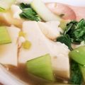 太鼓笛's cooksnap of when they made 豆腐とチンゲン菜のオイスター煮込み.
