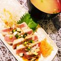 kanna＊'s cooksnap of when they made まぐろのレアステーキ☆甘辛わさびソース.