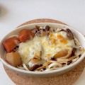 t0m0ko's cooksnap of when they made ☆ビーフシチューうどんグラタン☆.