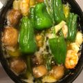 Rinazo7's cooksnap of when they made ★遠野パドロンとぷりぷり海老のアヒージョ.