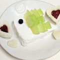 moeoke's cooksnap of when they made ☆離乳食中期以降☆ 簡単こいのぼりケーキ.