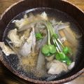 まっちゃの台所's cooksnap of when they made 新ごぼうと卵とじのすまし汁.