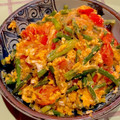 あめむし's cooksnap of when they made 中華風！トマトとにんにくの芽の卵とじ.
