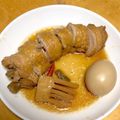 なえりんこ's cooksnap of when they made 炊飯器で柔らかい鶏ムネ肉巻と煮卵♡.