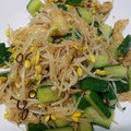 お肉どん's cooksnap of when they made きゅうりと豆もやしのナンプラー炒め.
