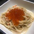 デコヘル's cooksnap of when they made 鮭といくらのミルクパスタ.