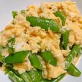 aipondayo's cooksnap of when they made スナップエンドウコンソメ風味の卵炒め.