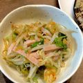 料理に目覚めた高校生's cooksnap of when they made 残ったキムチが活躍する、もやしサラダ.