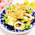 ももちゃんのれしぴ's cooksnap of when they made 簡単！イカとキャベツのグリル焼き.
