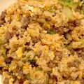 よちこりたん's cooksnap of when they made 簡単☆挽き肉レタスチャーハン.
