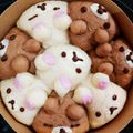 もぷ★'s cooksnap of when they made リラックマのちぎりパン☆.