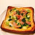 クックWX4IY9☆'s cooksnap of when they made 簡単★Cafe飯 キッシュ風トースト.