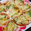 KENちゃんのママ's cooksnap of when they made 親子クッキング〜餃子の皮ピザ〜.