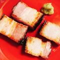 食いしん坊あー's cooksnap of when they made ブロックベーコンのステーキ　～山葵で.