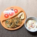 sAix59's cooksnap of when they made 離乳食　そうめんのお好み焼き　手づかみ.