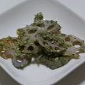 ヨシヨッシー's cooksnap of when they made 超カンタンにもう一品！のりしお蓮根.