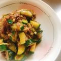 ぱんだ170071's cooksnap of when they made 豚ひき肉と胡瓜の味噌炒め.