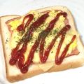 ChunChun☆≡'s cooksnap of when they made 朝のトーストうまアレンジ☆ゆで卵ベーコン.